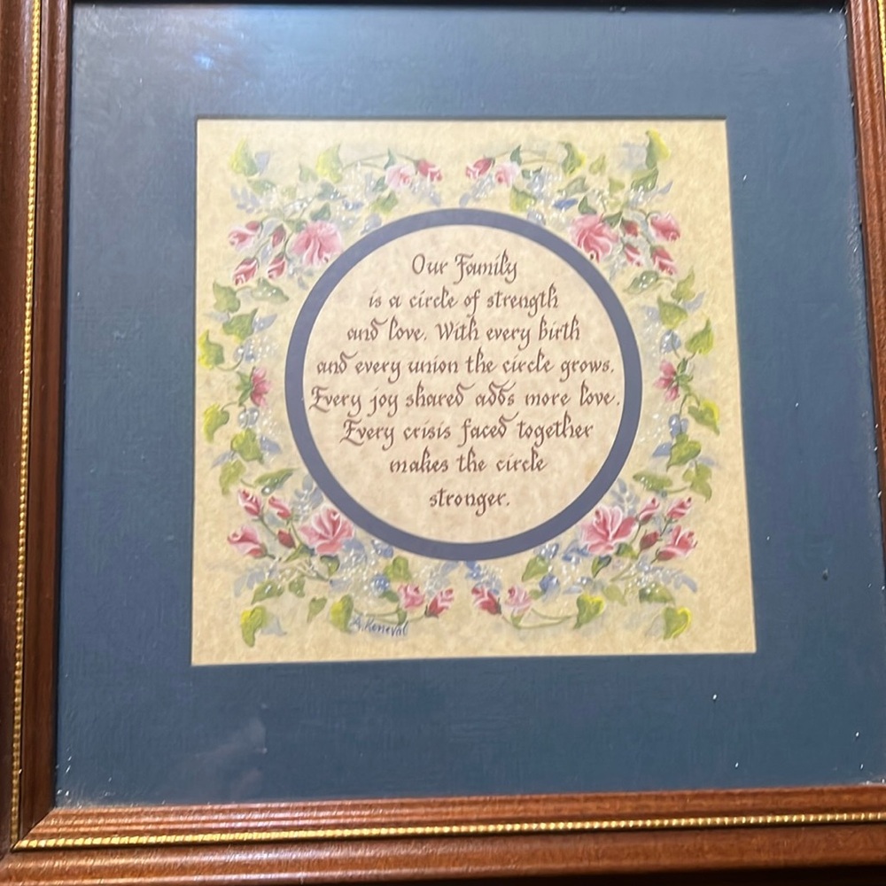 Framed Wall Hanging